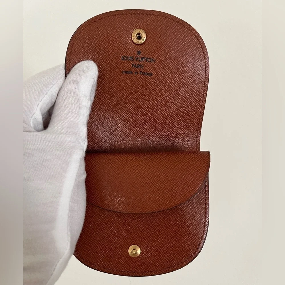 Vintage Louis Vuitton Monogram Coin Purse Wallet Porte Monnaie Gusset 1993